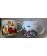 2 Starbucks 2015 St Louis MO &amp; Chicago IL 14 oz Mugs You Are Here Collec... - £13.12 GBP
