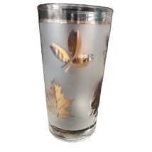 Vintage Libbey Gold Leaf Frosted Glass Water Tumbler MCM - £6.03 GBP