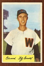 Vintage Baseball Card 1954 Bowman #168 Ed Fitzgerals Catcher Washington Senators - $11.35