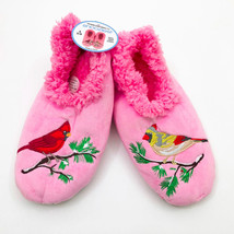 Snoozies Women&#39;s Pink with Red Cardinal &amp; a Multi-Color Cardinal Small 5/6 - $12.86