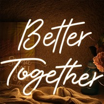 ATOLS Better Together Large Neon Sign for Wall Decor,with Dimmable Switch - £45.17 GBP