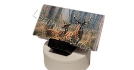 Three Deer Design Vinyl Checkbook Cover Buck Doe Fawn - $8.75