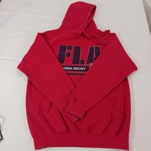 Mill Tex Hockey Florida Panthers Men's Red Hoodie Sweatshirt Size Large Chest 46 image 14