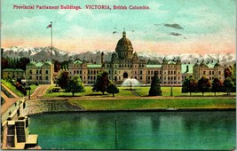 1911 Postcard Victoria British Columbia Canada Provincial Parliament Buildings - £7.82 GBP