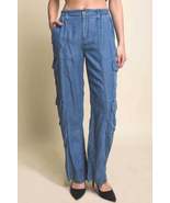 Full-length Tencel Pants With Cargo Pockets - $28.50