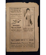 Antique 1920 Paper Advertisement Albany New York Gluten Bread for Diabetics - $39.50