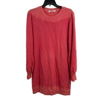 LAMade Pink Long Sleeve Sweatshirt Dress Small New - £24.57 GBP