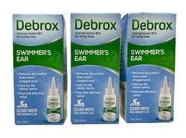 Debrox Swimmer&#39;s Ear Drying Drops For Adults &amp; Kids, 1 fl oz Pack of 3 E... - £21.01 GBP