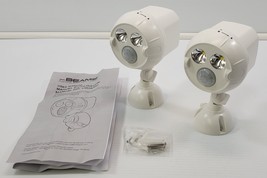 *D) Mr. Beams Motion-Sensing Battery Powered LED White Spotlights Set of 2 - $14.84