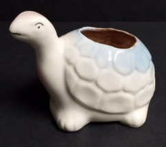 USA Pottery Ceramic Turtle Planter Nursery Vintage Figurine 5.5&quot;w x 4&quot;h c1950s - £11.71 GBP