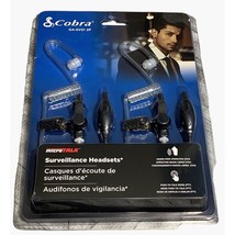 Cobra MicroTALK Surveillance Headsets GA-SV01 2-Pack For VOX/PTT Radios - £15.81 GBP