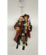 2002 Heroes Christmas Tree Ornament Firefighter Woman In Red Coat - $27.71 CAD