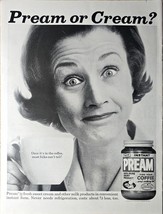Pream or Cream? Instant Pream Coffee Breakfast Woman-1962 Vintage Print Ad - $186.15 MXN
