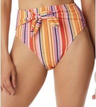 Jessica Simpson Bikini Swim Bottoms High Waist Femme Stripe Size Medium $54 -NWT - £7.20 GBP