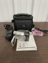 Panasonic VDR-D105 Mini Disc DVD-R RW Camcorder Bundle Case Charger Working - £55.96 GBP