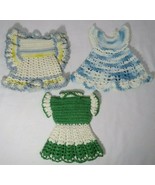 3 Vintage Hand Made Crochet Doily Trivet Hot Pad Bottle Cover Dainty Dre... - $333.59 MXN