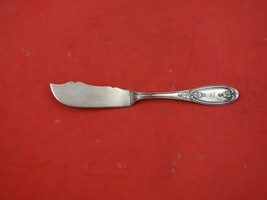 Olive by Albert Pitts Coin Silver Flat Handle Master Butter MA c. 1850-1888 7&quot; - £70.17 GBP
