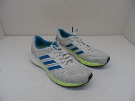 Adidas Women&#39;s Adizero Boston 7 Running Shoe White Shock Cyan Blue B37385 6M - £28.17 GBP