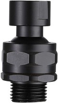 Shower Head Swivel Ball Adapter Brass Adjustable Shower Arm, Matte Black - £35.30 GBP