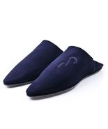 Navy Blue Suede Slipper,Moroccan Slipper,handmade, Suede,navy blue,gifts... - £83.70 GBP