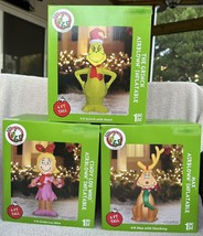 2022 GRINCH, CINDY LOU WHO &amp; MAX 4 FOOT TALL CHRISTMAS AIRBLOWN INFLATAB... - $199.99