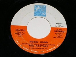 The Pastors Robin Hood Promo 45 Rpm Record Vinyl Vintage Alithia Label Promo - £15.74 GBP