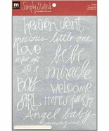 Making Memories Rub-On Baby Words Embellishments Scrapbooking Cards - $268.45 MXN