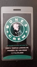 BONES CREW - ORIGINAL 2015 TOUR LAMINATE BACKSTAGE PASS - $36.00