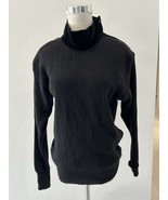 GENNY Italy Black Oversized Midweight Black Wool With Velvet Collar  - $940.83 MXN
