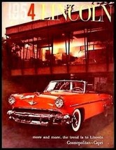 1954 Lincoln Deluxe Brochure Capri Cosmopolitan HUGE 54 - $26.68