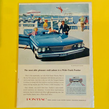 Vintage Ad Wide Track 1960 Pontiac Tempest Most Able Pleasure Craft Ashore  - £7.69 GBP