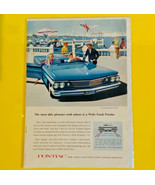 Vintage Ad Wide Track 1960 Pontiac Tempest Most Able Pleasure Craft Ashore  - £7.71 GBP