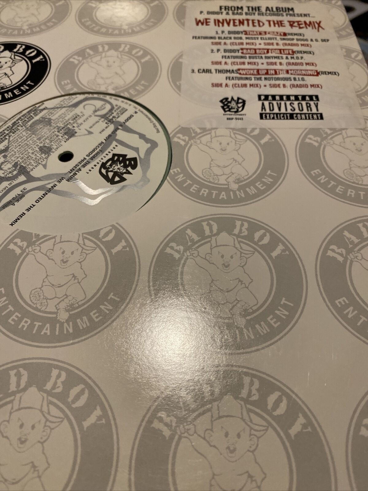 P. DIDDY AND BAD BOY RECORDS THAT&#39;S CRAZY  BAD BOY CLEAR VINYL RARE - $10.78