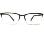 Dragon Eyeglasses Frames DR2014 073 Brown Rectangular Square Half Rim 55... - $74.67