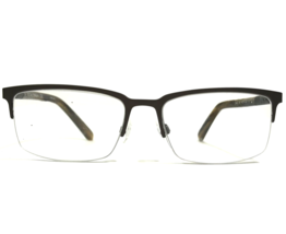 Dragon Eyeglasses Frames DR2014 073 Brown Rectangular Square Half Rim 55-17-145 - £58.99 GBP
