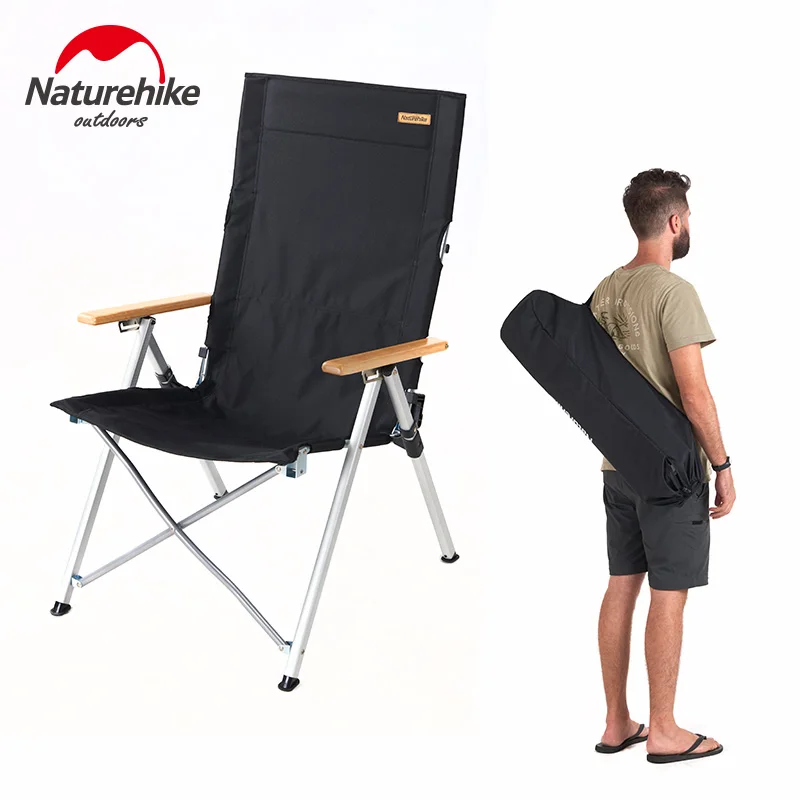 Naturehike Outdoor 600D Oxford Stool Folding Deck Chair Armchair Fishing Chair - £191.44 GBP