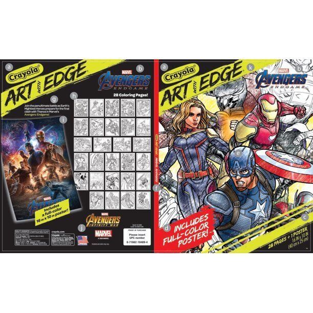 Marvel Avengers Crayola Art With Edge Coloring Book, 28 Pages(Paperback) Item image 8