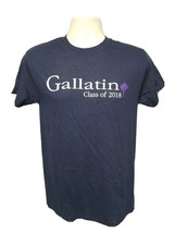 New York University NYU Gallatin Class of 2018 Adult Small Blue TShirt - £11.93 GBP