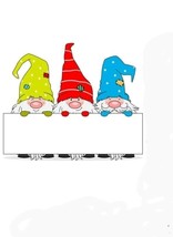 3 Gnomes with Blank Sign Metal Cutting Die Card Making Scrapbooking Craft Dies  - £7.99 GBP