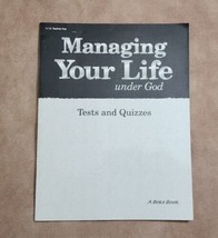 Abeka A Beka Book MANAGING YOUR LIFE God Teacher Key TESTS &amp; QUiZZES pb ... - $6.64