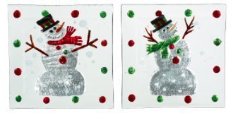 Ganz Snowmen Small Square Plates - Set of 2 - $19.55
