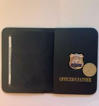 New York City Police Officer Father Blue Line Wallet    With Mini PIN  &quot;... - $21.78