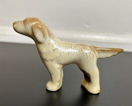 FRANKOMA POTTERY ENGLISH SETTER DOG FIGURE 3&quot; Tall Sticker Attached - £127.60 GBP