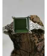Icy Ice Black 100% Natural Burma Jadeite Jade Saddle Ring # Type A Jadei... - €330,00 EUR