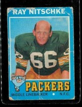 Vintage 1971 Topps Tcg Football Trading Card #133 Ray Nitschke Green Bay Packers - £6.59 GBP