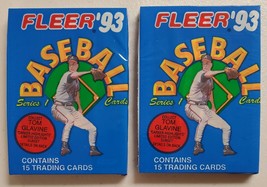 1993 Fleer Series 1 Baseball Lot of 2 (Two) Sealed Unopened Packs-* - £11.13 GBP