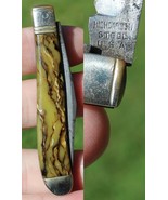 MYSTERY vintage pocket knife USA two blade 1940&#39;s &quot;HIGH CARBON STEEL&quot; - $49.99