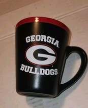 Georgia Bulldogs Coffe Mug Black With Red Rim Fan  NCAA Sports - $10.99