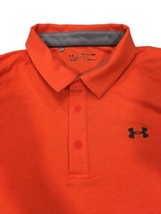 Under Armour Mens HeatGear Cotton Scramble Polo Shirt Size X-Large Color Orange - £43.39 GBP