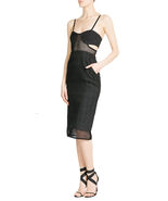 NWT $795 Jonathan Simkhai Black Mesh Cutout Dress 2 / 0 - $360.97 CAD